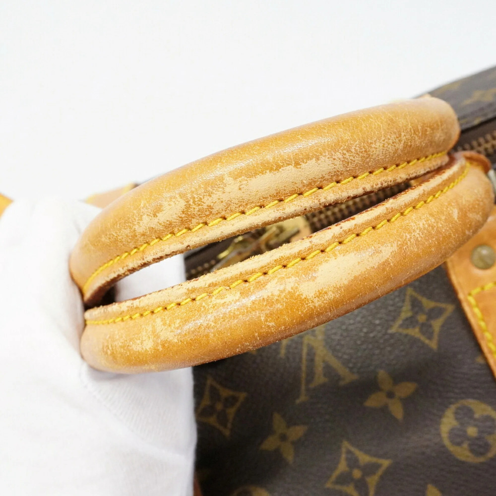 LOUIS VUITTON Brown Monogram Keepall 55 Boston Bag - Picture 11 of 14
